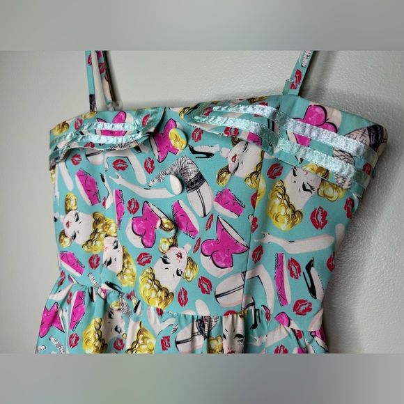 Dolls Kill x Iron Fist - Doll Parts Pin-Up Style Mini Dress - Picture 6 of 12